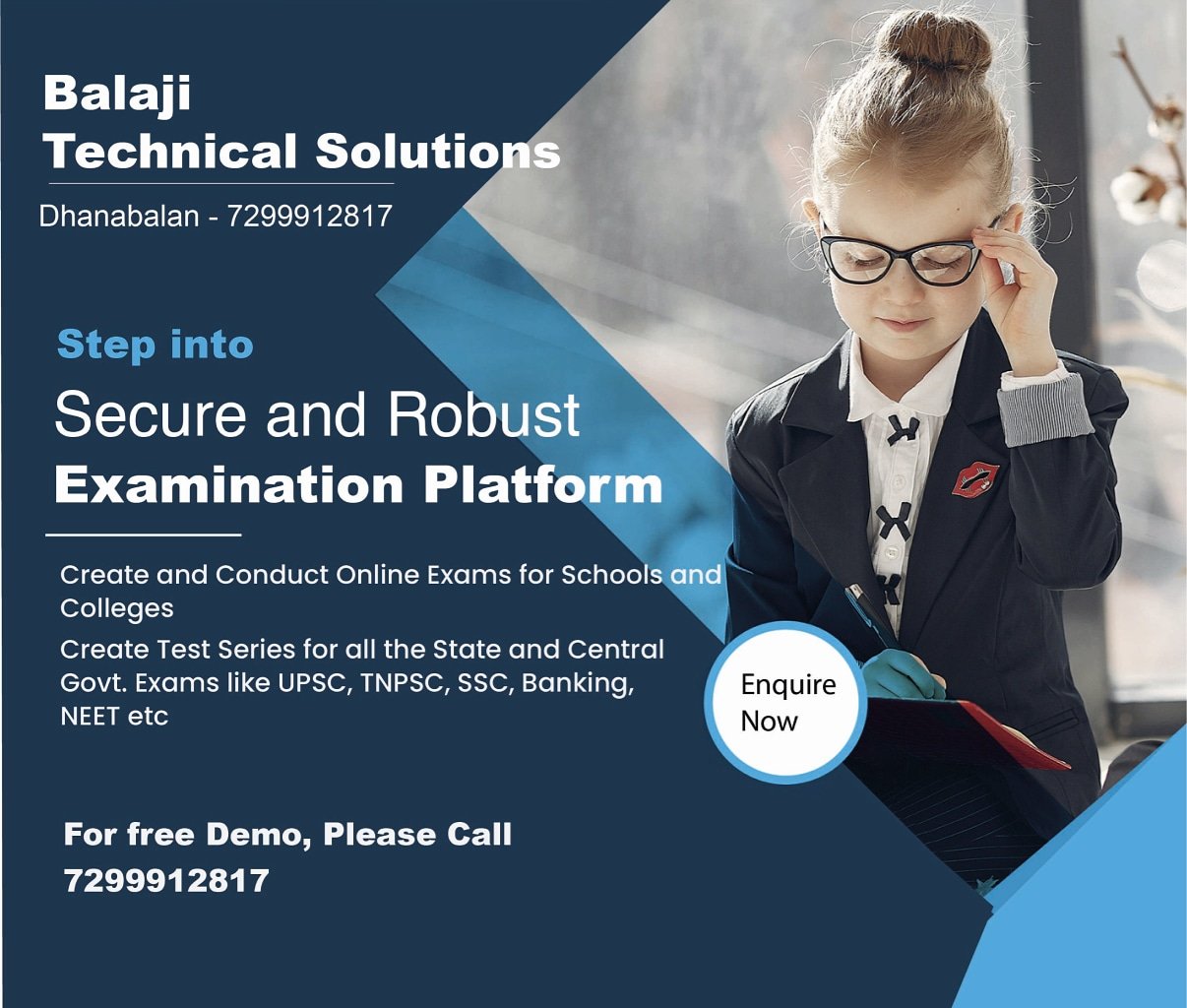 Online exam portal for schools, colleges and competitive test series